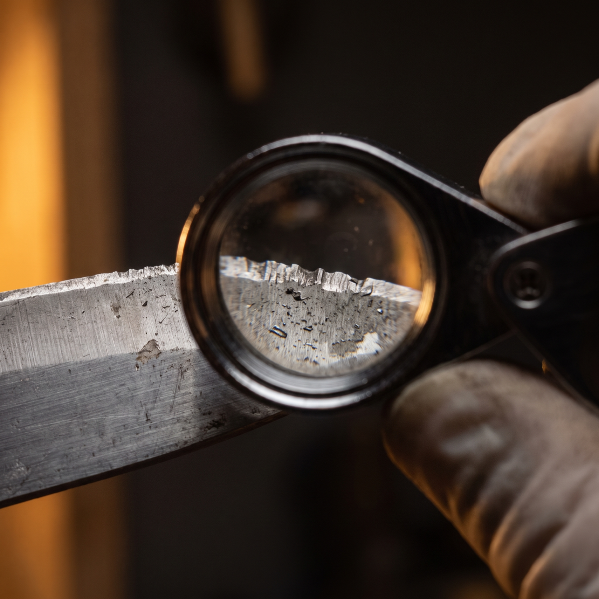 Normale Stahlbretter fressen deine Messer förmlich auf